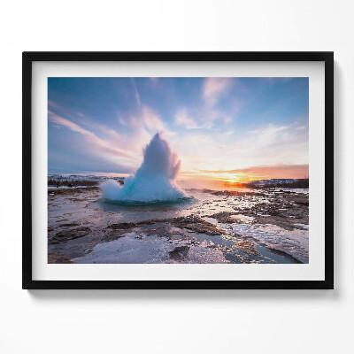 Obraz s rámem Gejzír na ostrově Island