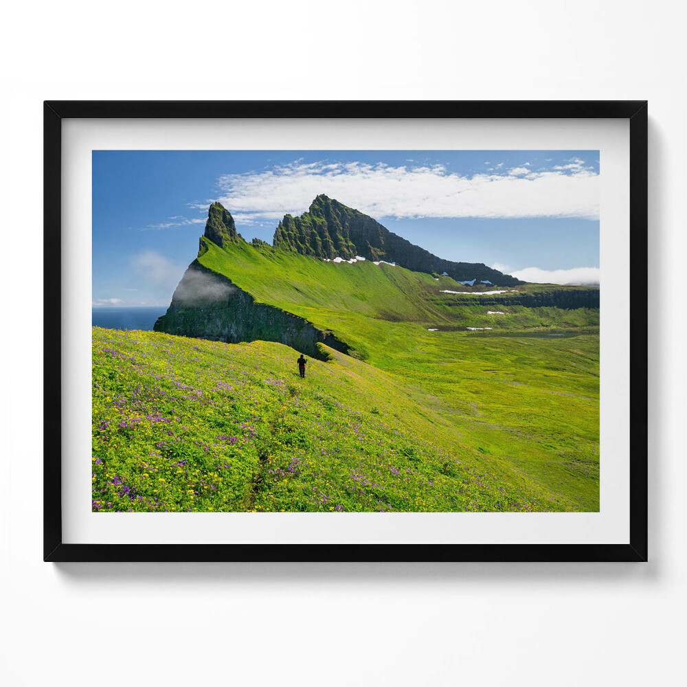 Obraz s rámem Islandská rezervace Hornstrandir