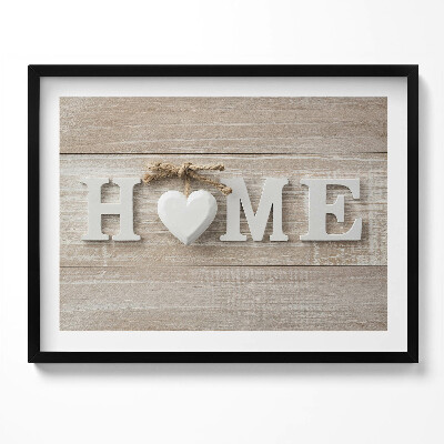 Obraz s rámem Nápis domů