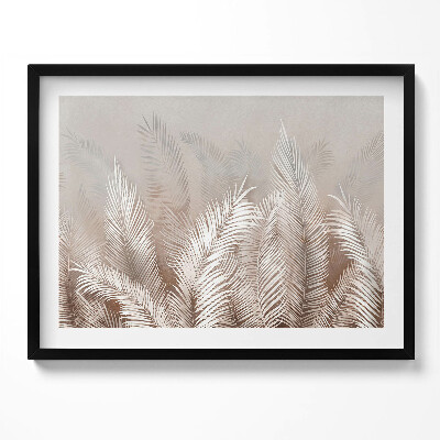 Obraz s rámem Boho vegetační listy