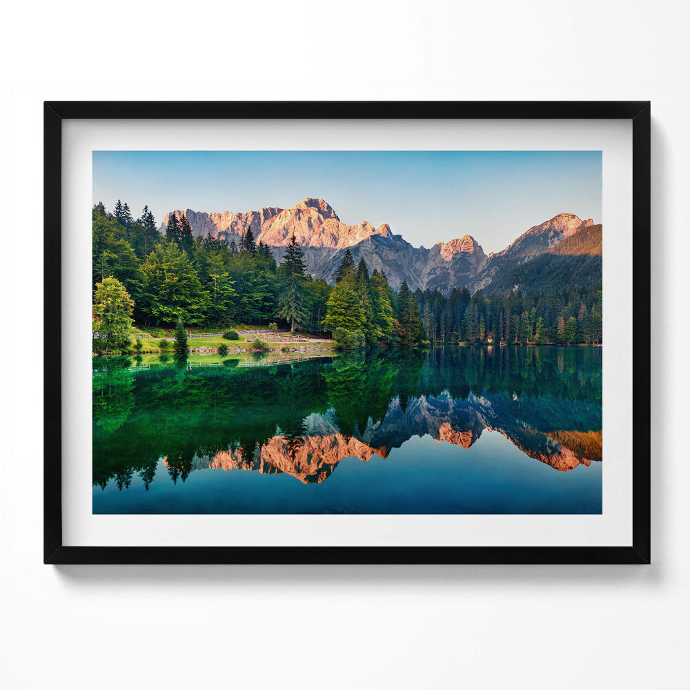 Obraz s rámem Jezerní krajina