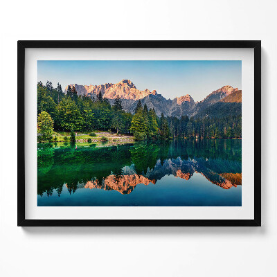 Obraz s rámem Jezerní krajina