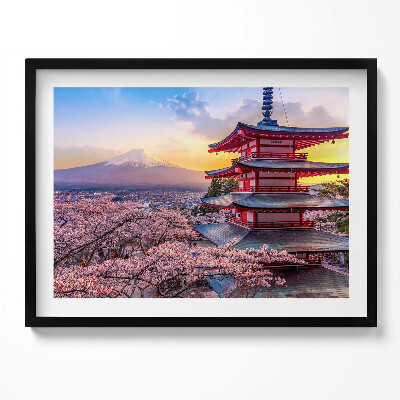 Obraz s rámem Japonská konstrukce