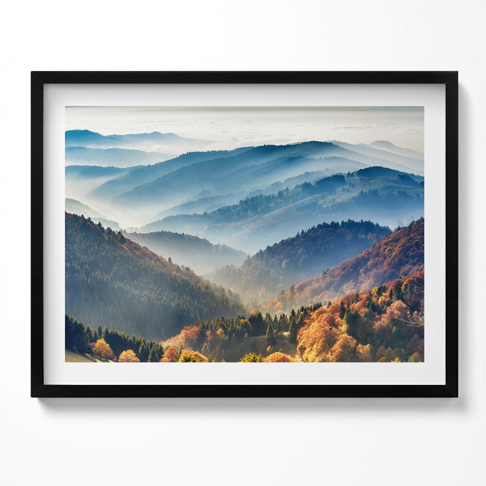 Obraz s rámem Horská krajina