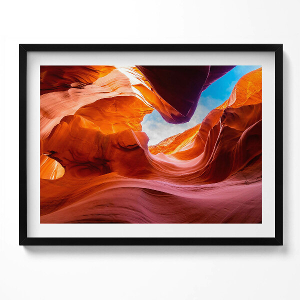 Obraz s rámem Skalní krajina kaňonu