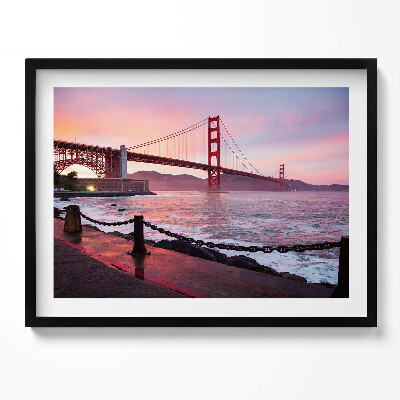Obraz s rámem Pohled na Golden Gate Bridge