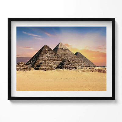 Obraz s rámem Egyptské pyramidy v poušti