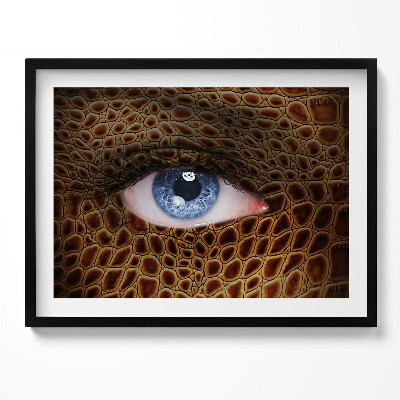 Obraz s rámem Ženské kočičí oko a leopardí potisk