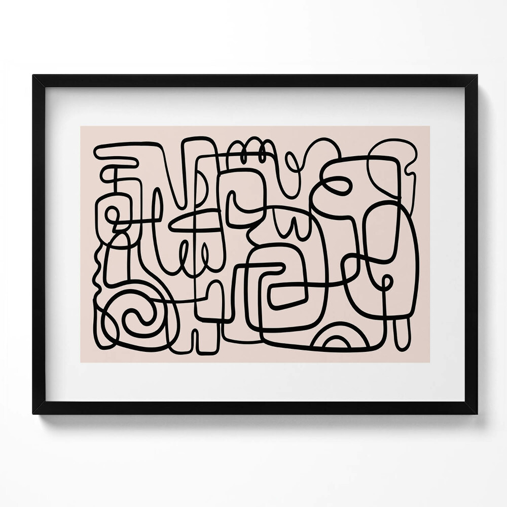 Obraz s rámem Umění abstraktní tvary