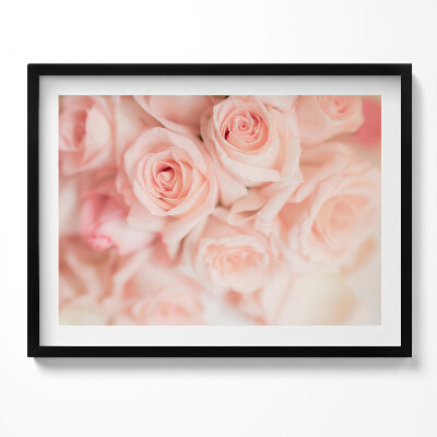 Obraz s rámem Romantická kytice růží