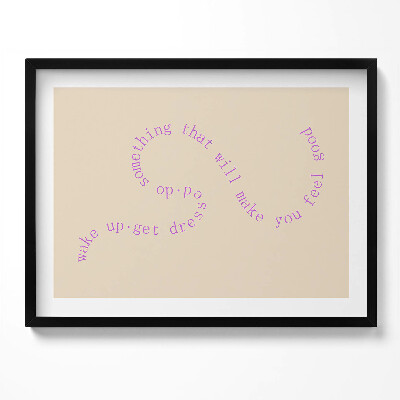 Obraz s rámem Motivační inspirativní věta