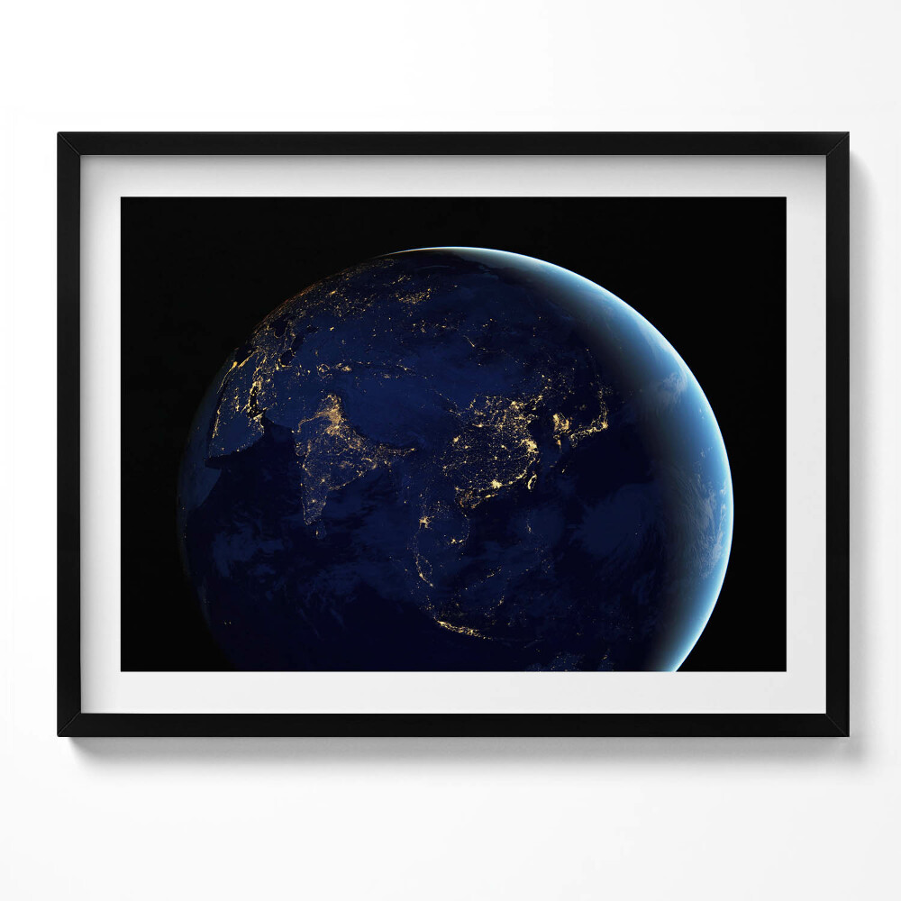 Obraz s rámem Zeměkoule ve vesmíru
