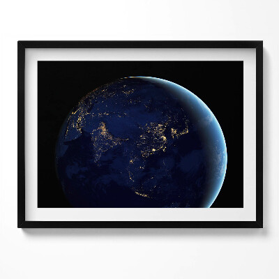 Obraz s rámem Zeměkoule ve vesmíru