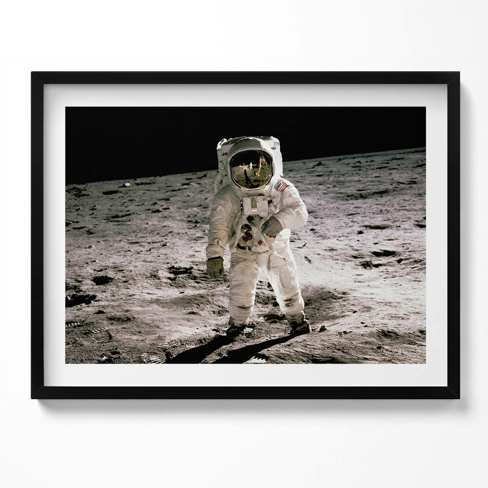 Obraz s rámem První člověk na Měsíci - foto NASA