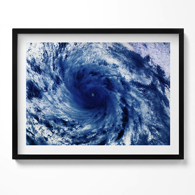 Obraz s rámem Foto NASA - cloudový vír z vesmíru