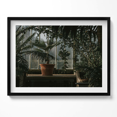 Obraz s rámem Vintage rostliny na okně