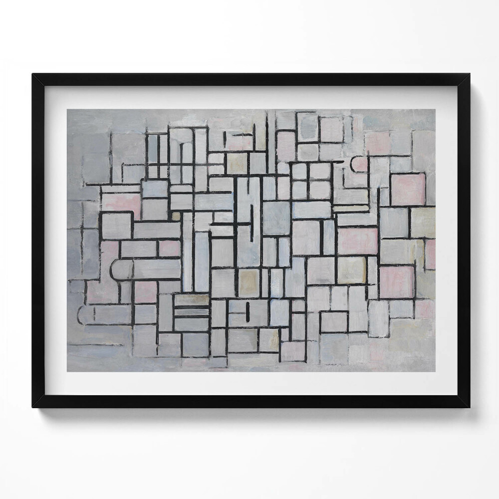 Obraz s rámem Moderní umění - geometrická skica