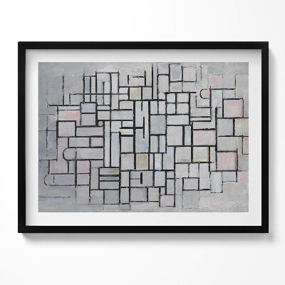 Obraz s rámem Moderní umění - geometrická skica