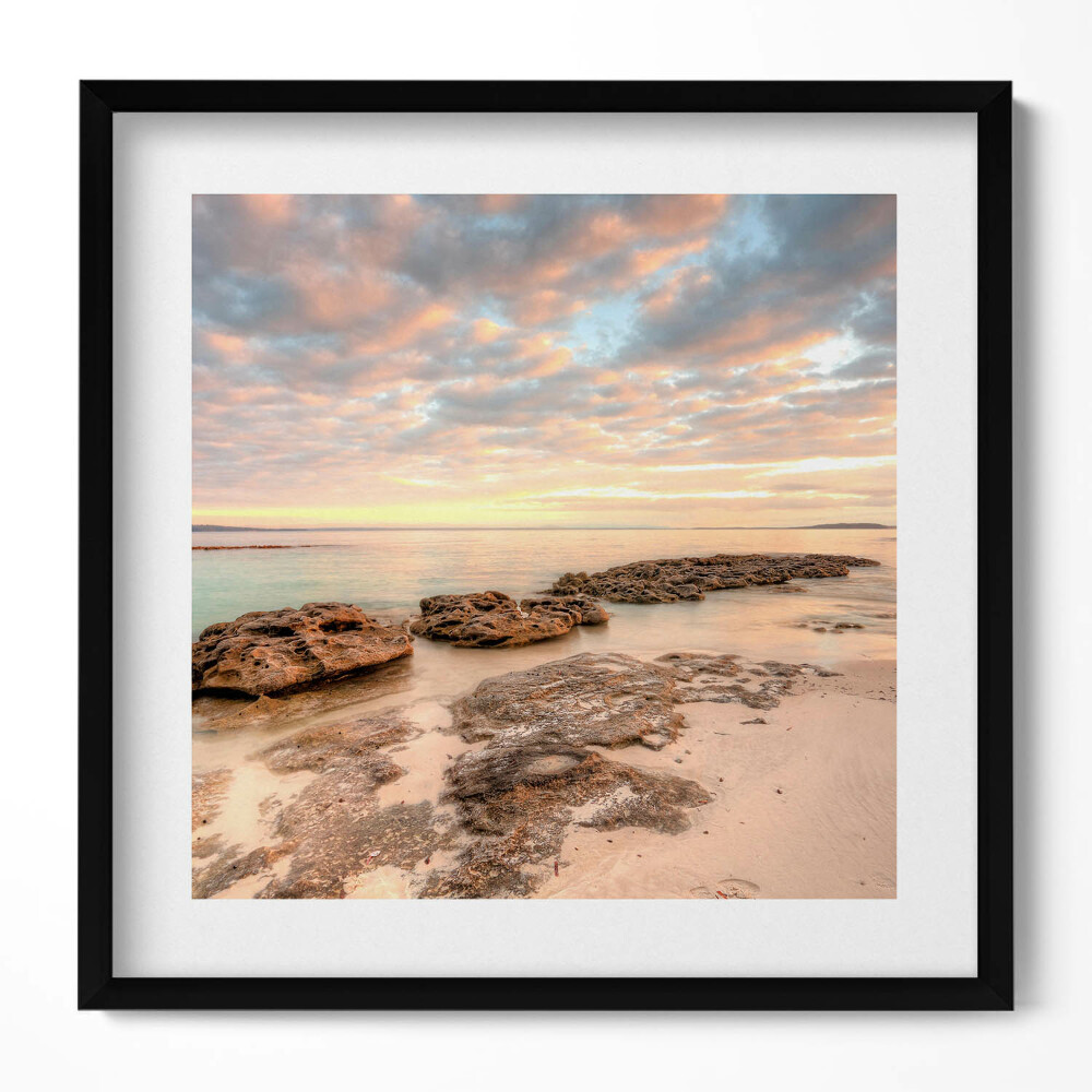 Obraz v rámu efektivní Plážová krajina moře a oblohy