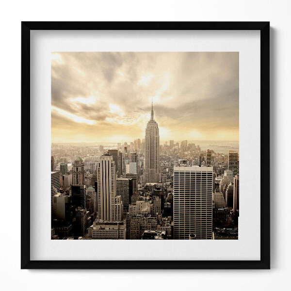 Obraz v rámu efektivní Panorama Empire State Building
