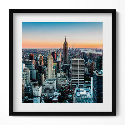 Obraz v rámu efektivní Pohled na architekturu New Yorku