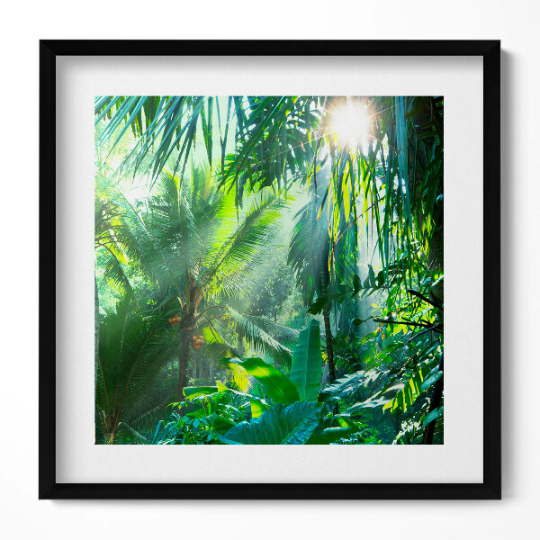 Obraz v rámu efektivní Zelená džungle plná rostlin
