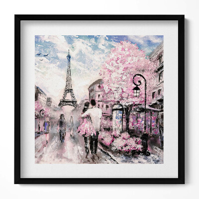 Obraz v rámu efektivní Paříž a Eiffelova věž
