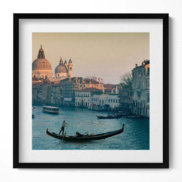Obraz v rámu efektivní Gondola v Benátkách - Itálie