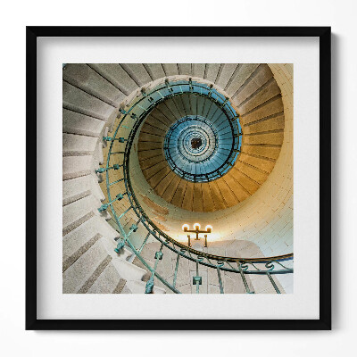 Obraz v rámu efektivní Točité schodiště