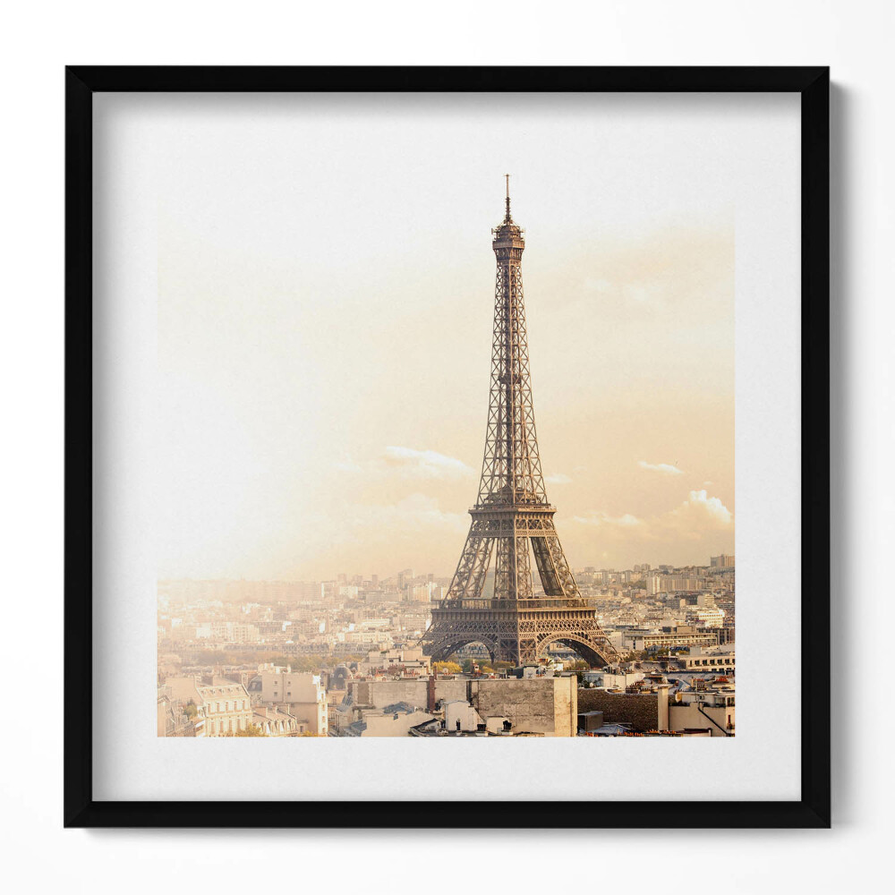 Obraz v rámu efektivní Pohled na Eiffelovu věž