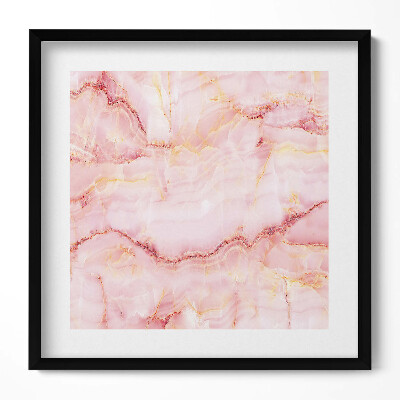 Obraz v rámu efektivní Textura růžového mramoru