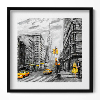 Obraz v rámu efektivní Ulice Empire State Building
