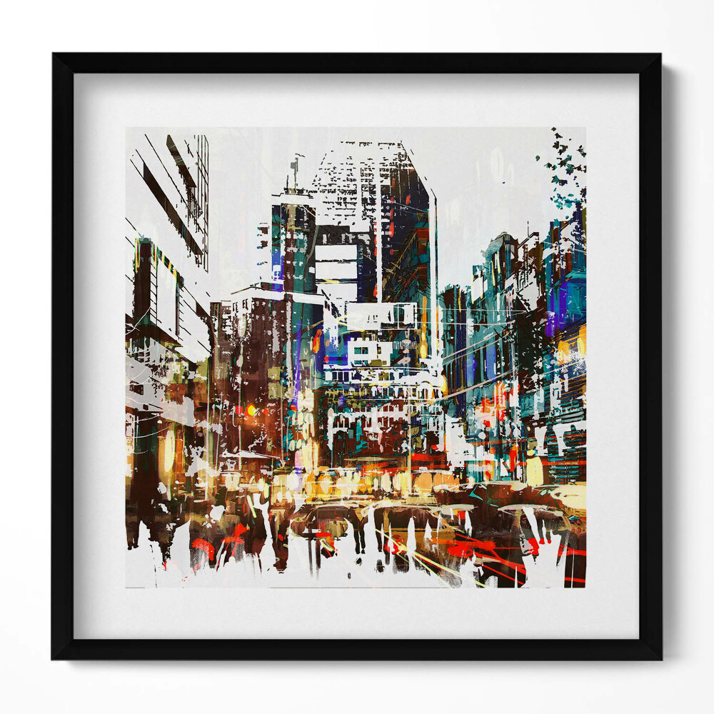 Obraz v rámu efektivní New York – město překypující životem
