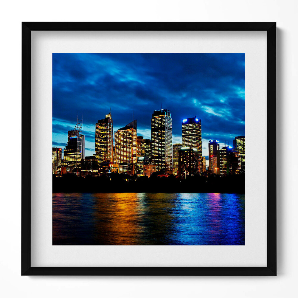 Obraz v rámu efektivní Večerní procházka v Sydney