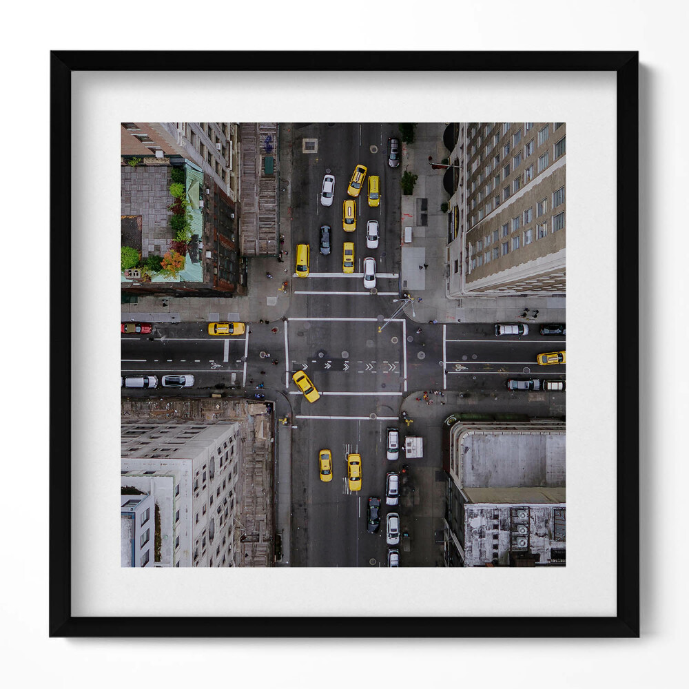 Obraz v rámu efektivní Manhattan 5th Avenue v New Yorku