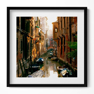 Obraz v rámu efektivní Benátky romantismus Canal Grande