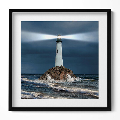 Obraz v rámu efektivní Maják