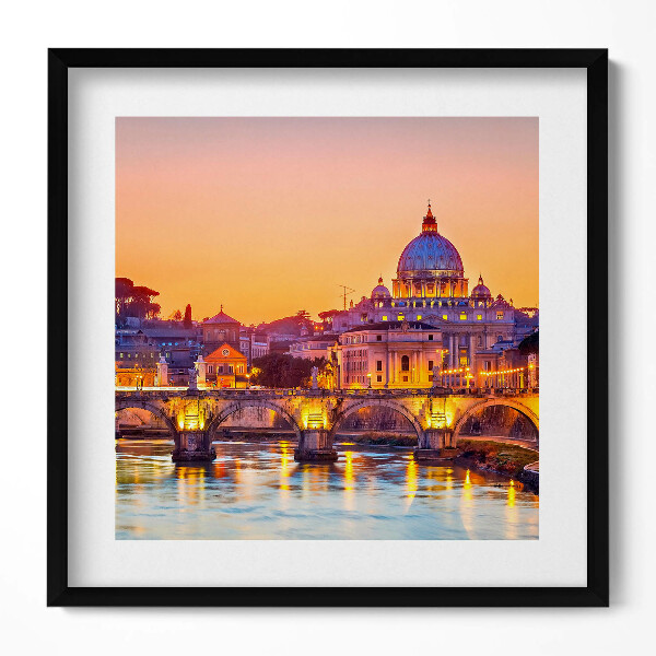 Obraz v rámu efektivní Katedrála sv. Petra v Římě