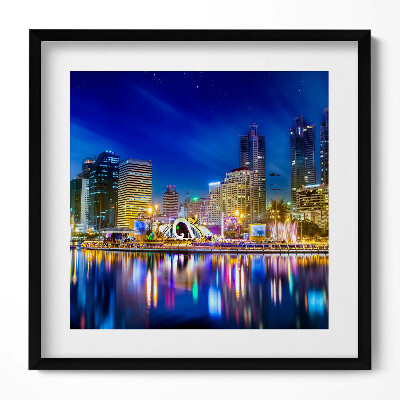 Obraz v rámu efektivní Město plné barev