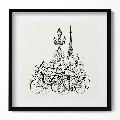 Obraz v rámu efektivní Cyklistický závod abstrakce