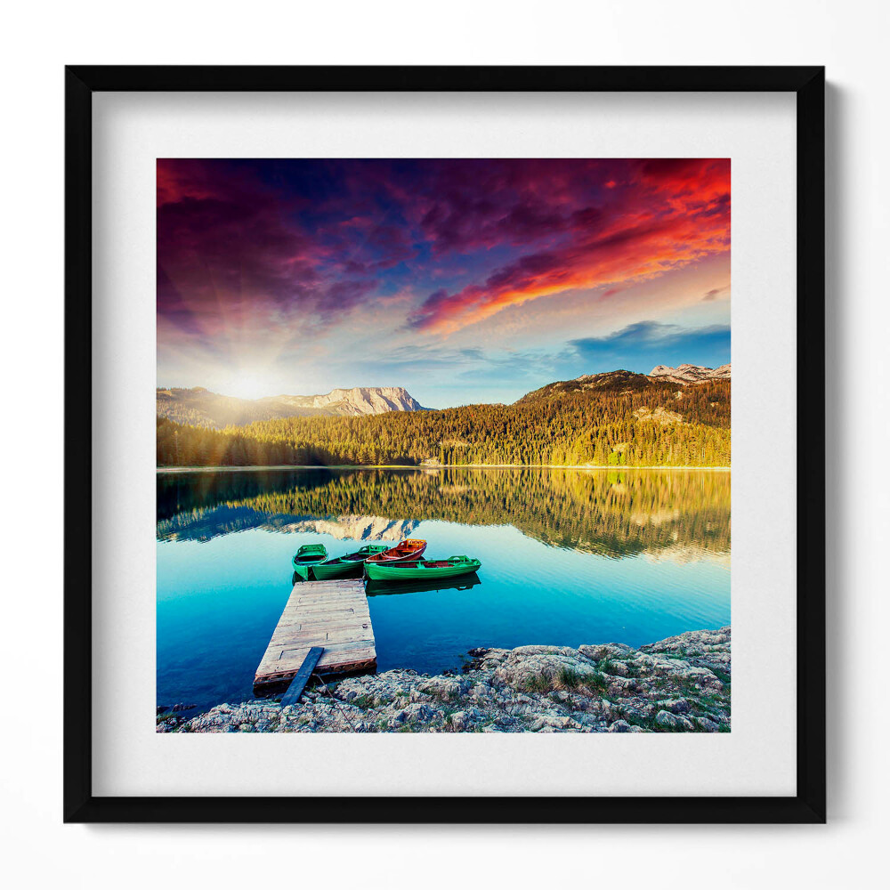 Obraz v rámu efektivní Říční krajina