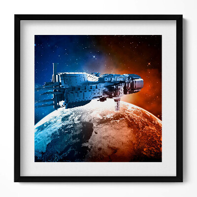 Obraz v rámu efektivní Kosmická loď