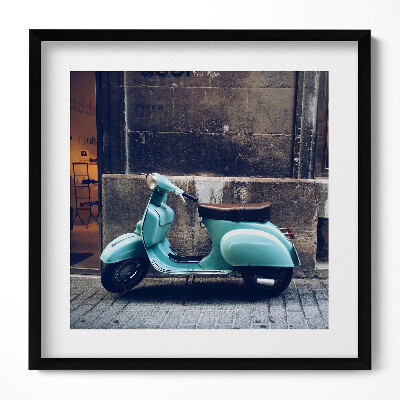 Obraz v rámu efektivní Skútr v Palma de Mallorca