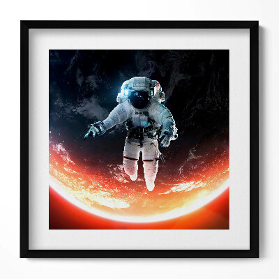 Obraz v rámu efektivní Astronaut ve vesmíru