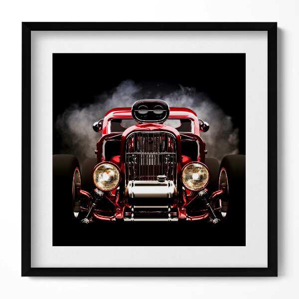 Obraz v rámu efektivní Staré veteránské auto