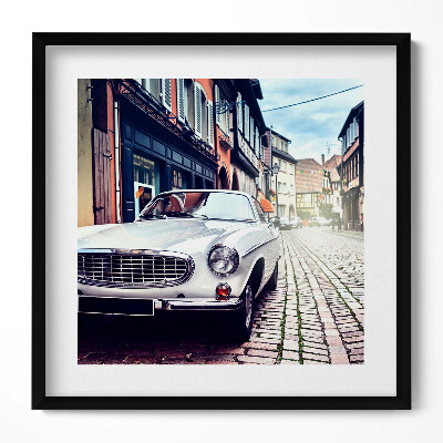 Obraz v rámu efektivní Retro auto