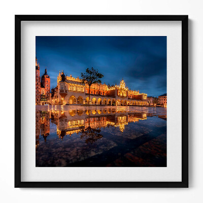 Obraz v rámu efektivní Krakov, Rynek Sukiennice