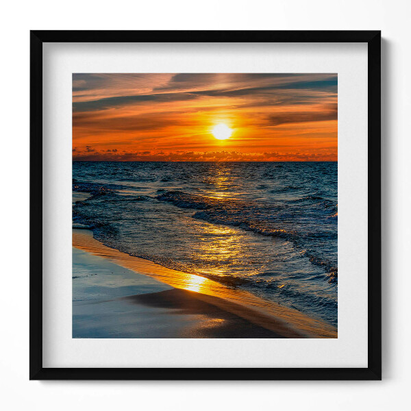 Obraz v rámu efektivní Władysławowo Baltské moře