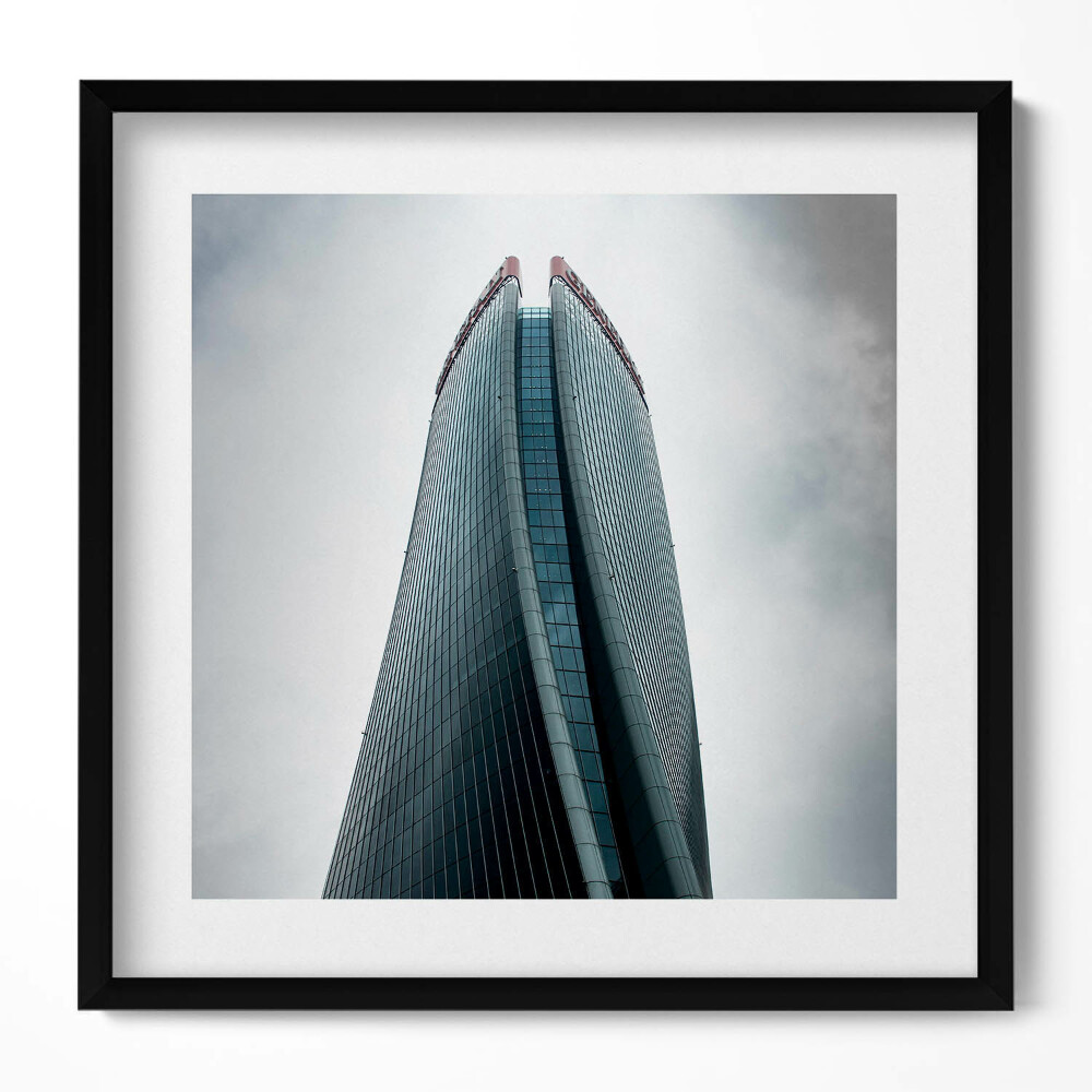 Obraz v rámu efektivní Mrakodrap v Miláně
