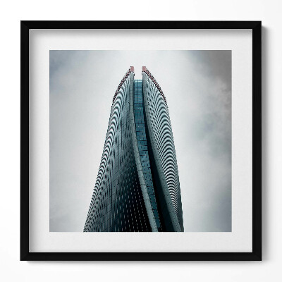 Obraz v rámu efektivní Mrakodrap v Miláně